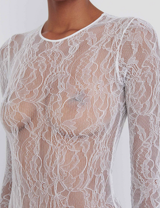 High Cut Lace Bodysuit