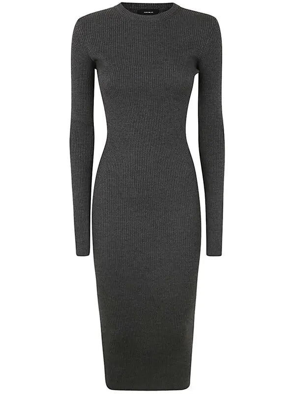 Ribbed Long Sleeve Dress