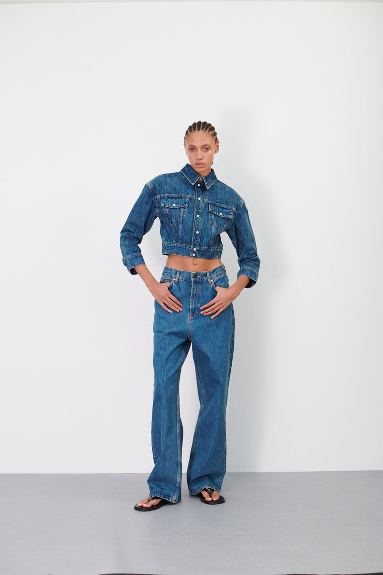 Denim Crop Jacket