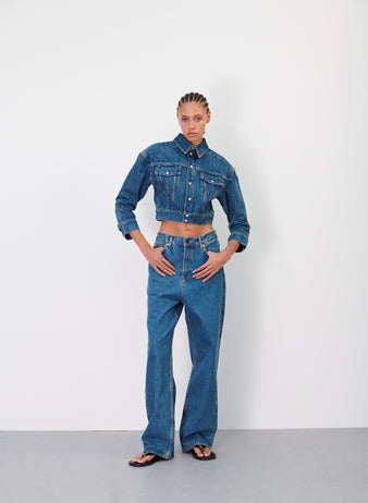 Denim Crop Jacket