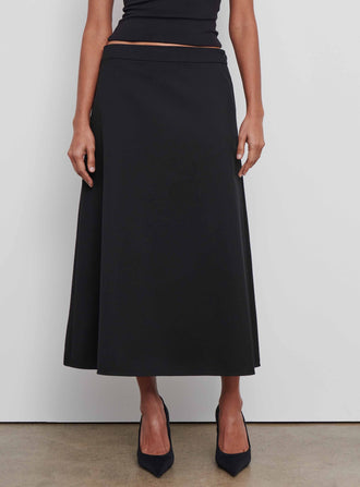 A-Line Midi Skirt