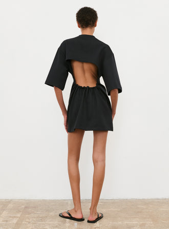 Backless Tee Dress Mini