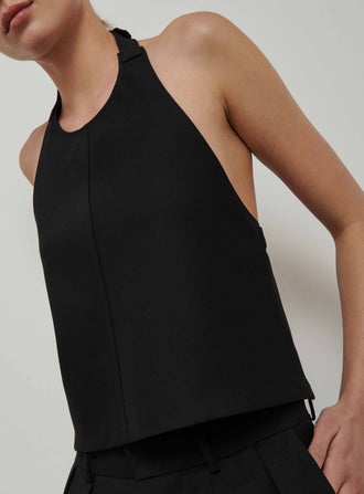 Backless Halter Top