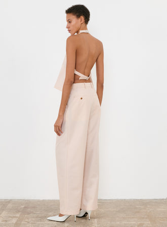 Clean Backless Halter Top