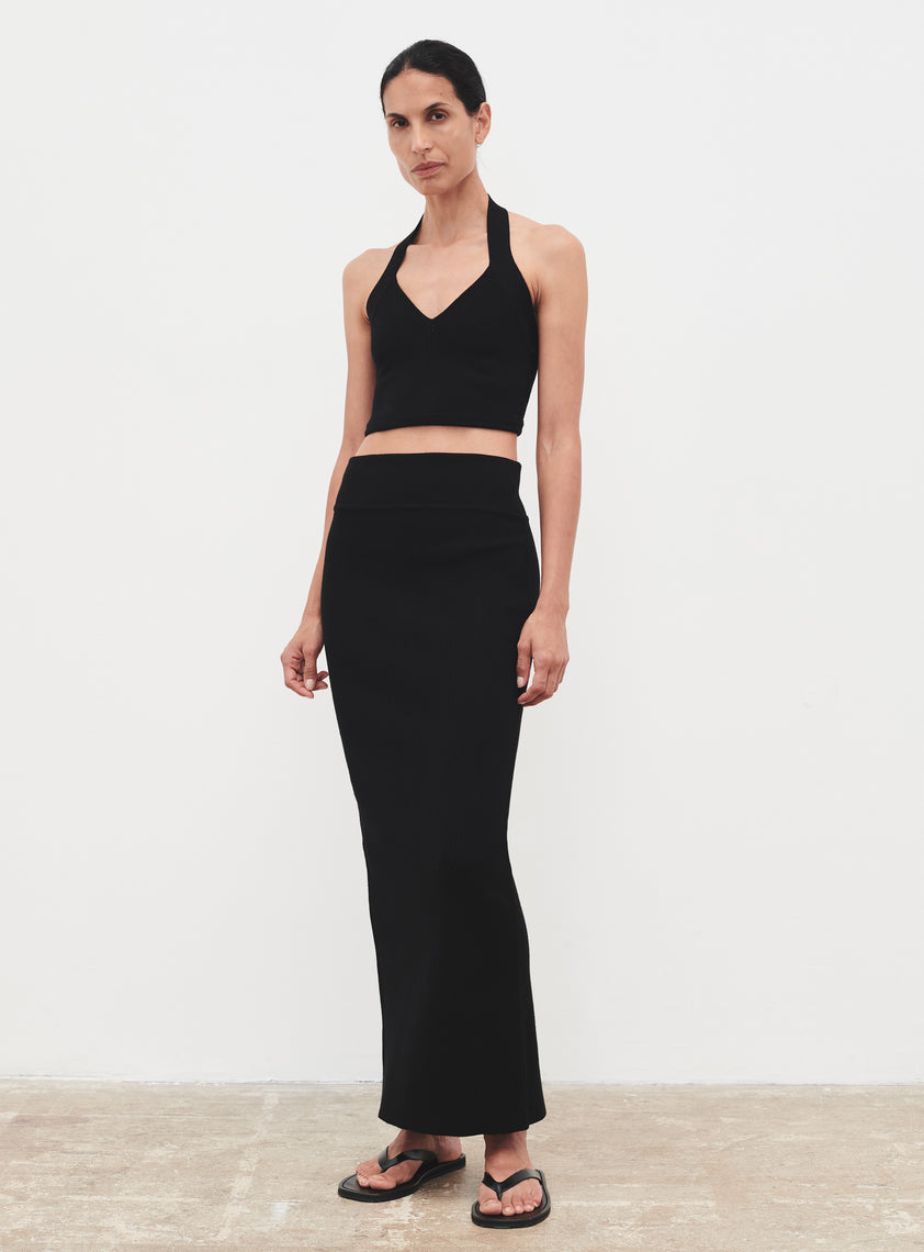 Knit Column Skirt