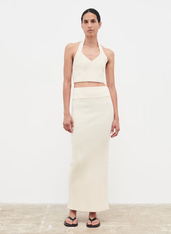 Knit Column Skirt