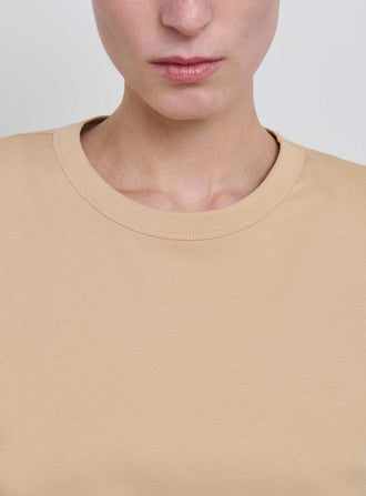 Crop Shoulder Pad T-Shirt