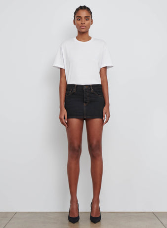 Denim Micro Mini Skirt