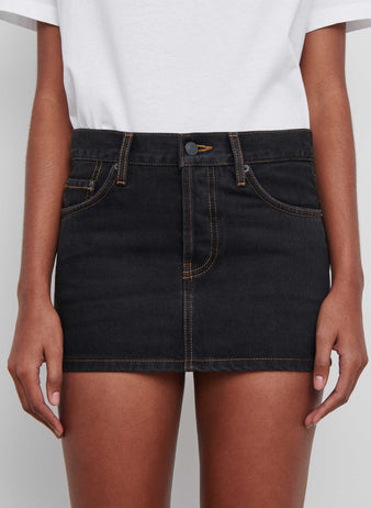 Denim Micro Mini Skirt