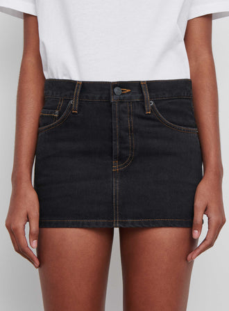 Denim Micro Mini Skirt