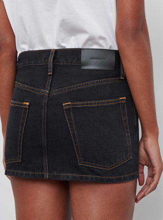 Denim Micro Mini Skirt