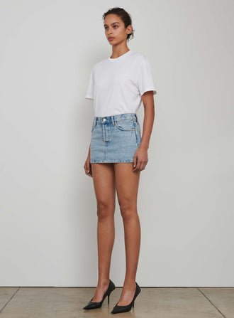 Denim Micro Mini Skirt