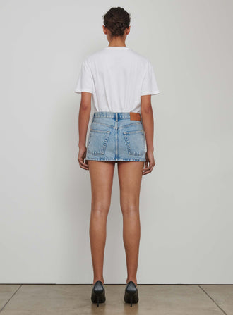 Denim Micro Mini Skirt