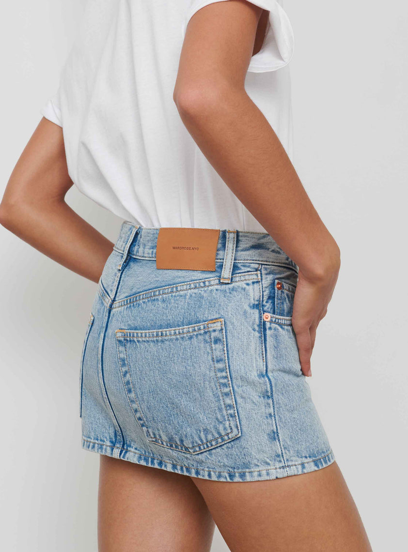 Denim Micro Mini Skirt