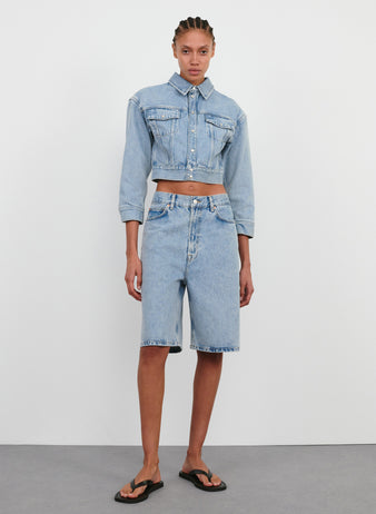 Denim Crop Jacket