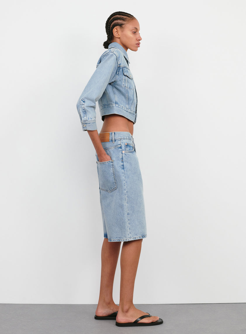 Denim Crop Jacket