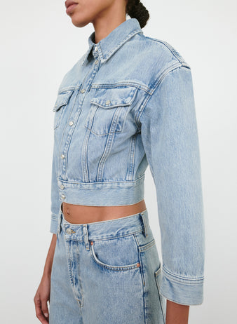 Denim Crop Jacket