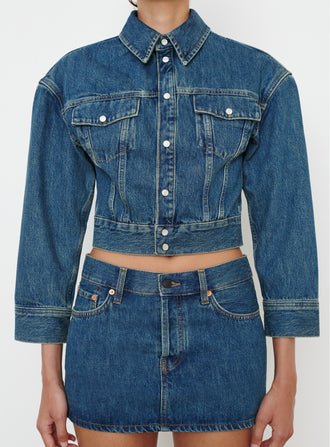 Denim Crop Jacket