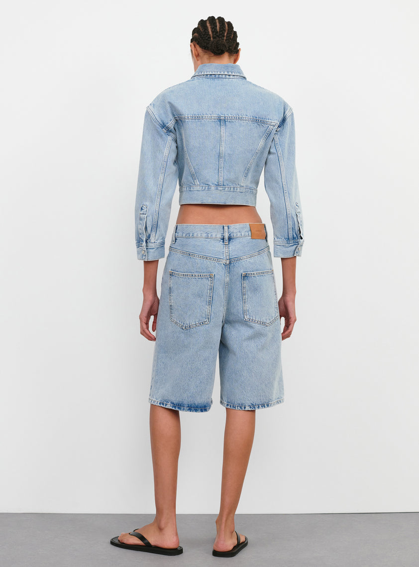 Denim Low Rise Short