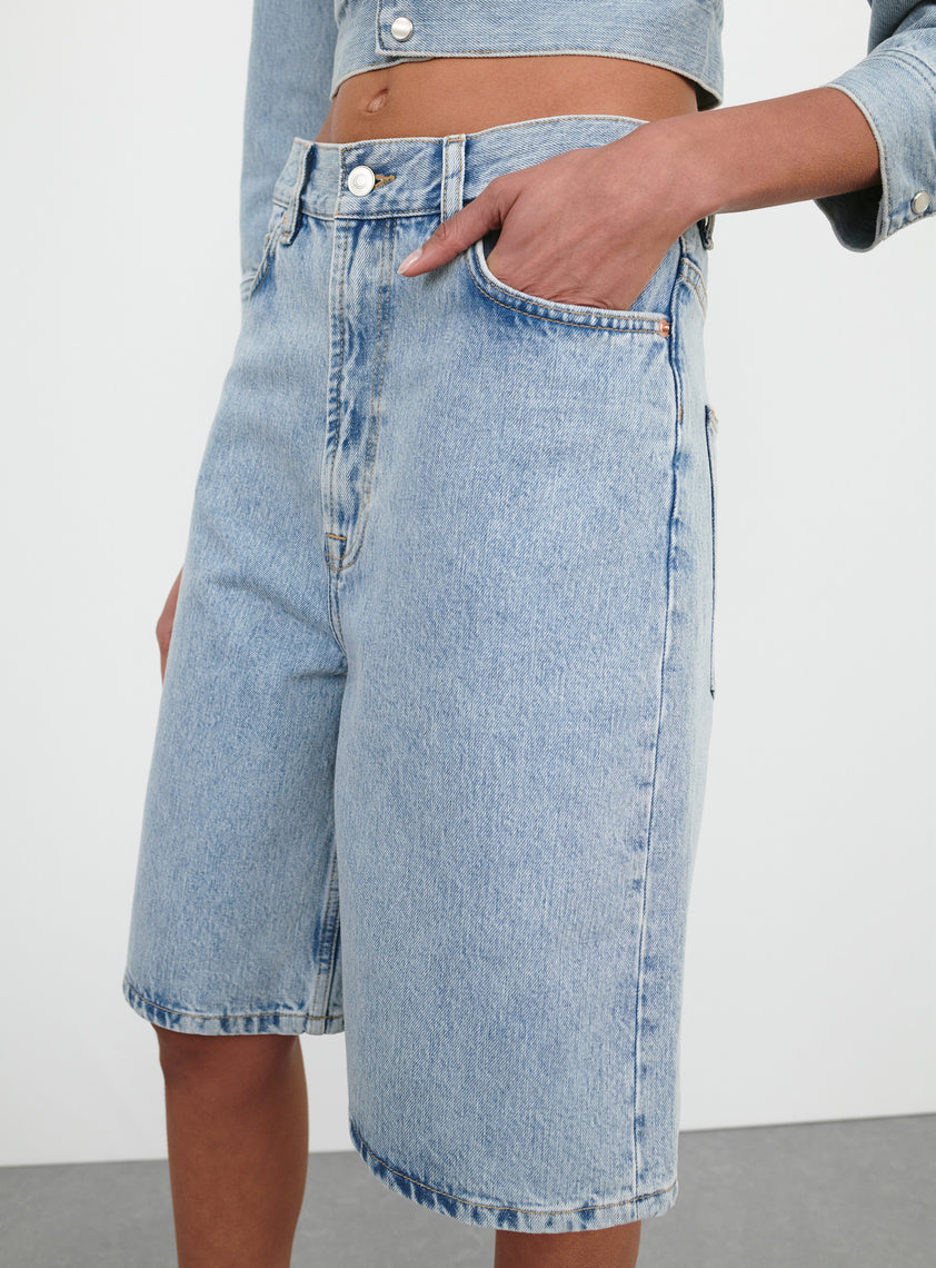 Denim Low Rise Short