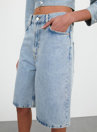 Denim Low Rise Short