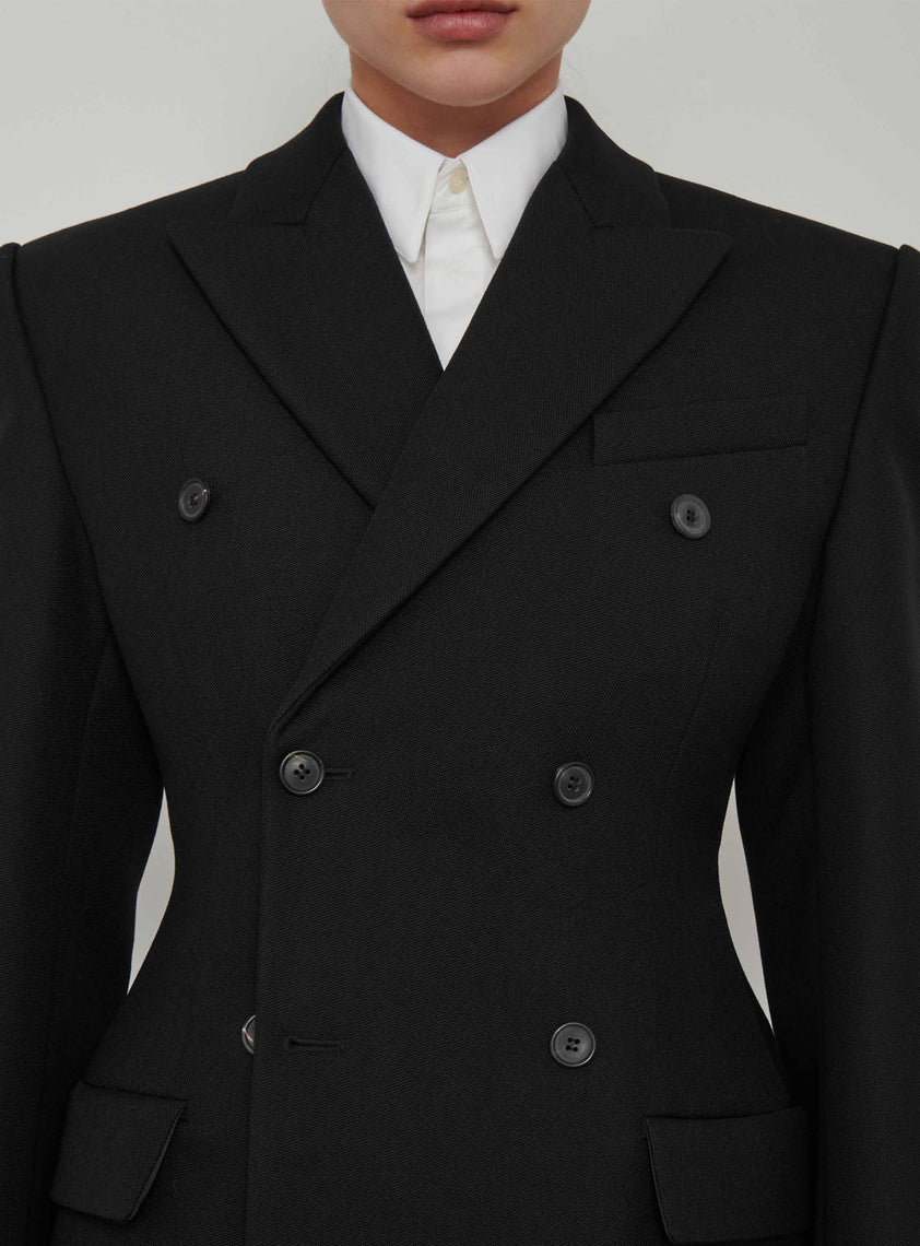 Double Breasted Contour Blazer