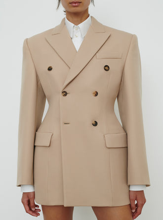 Double Breasted Contour Blazer