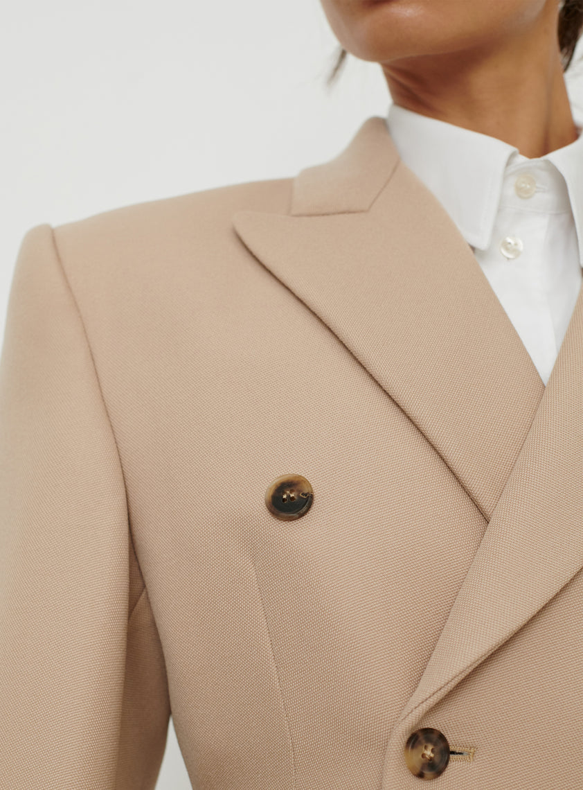 Double Breasted Contour Blazer