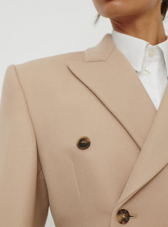 Double Breasted Contour Blazer