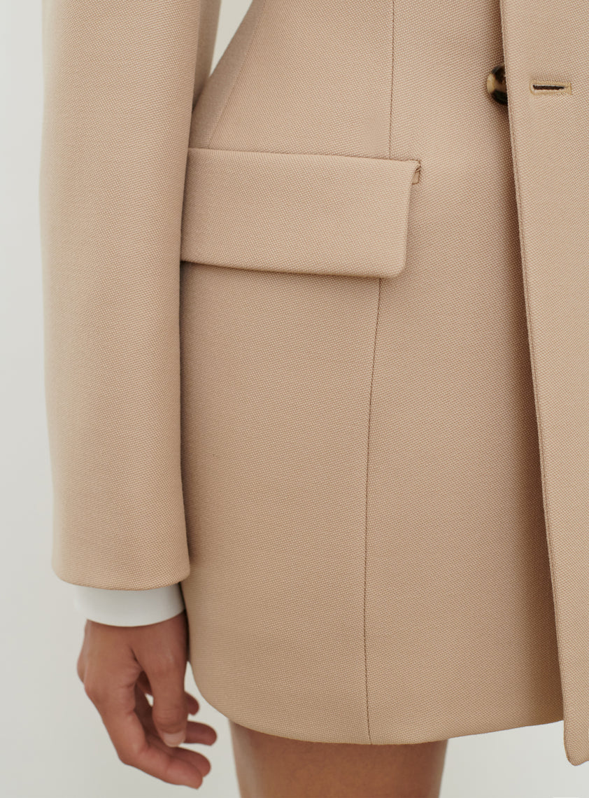 Double Breasted Contour Blazer