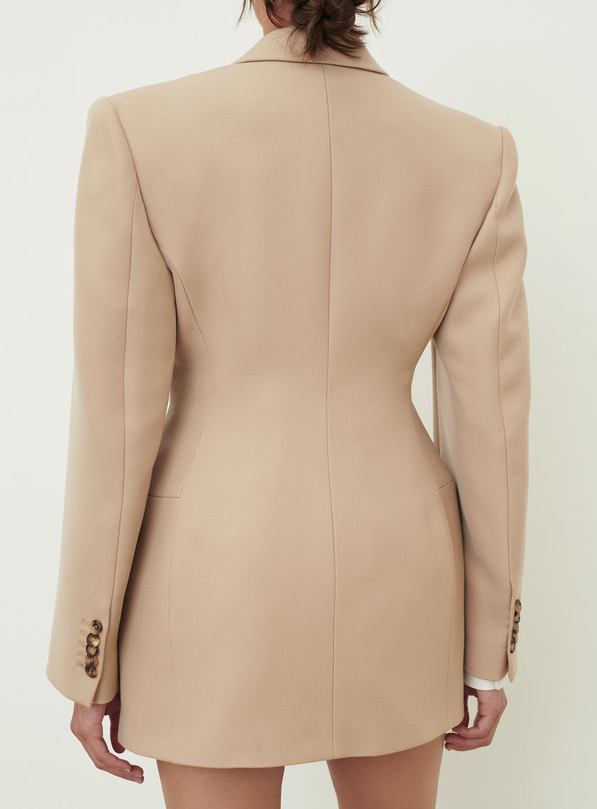 Double Breasted Contour Blazer