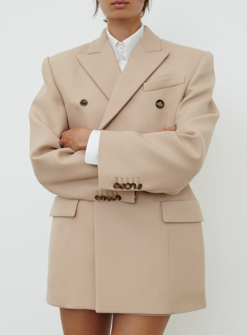 Double Breasted Contour Blazer