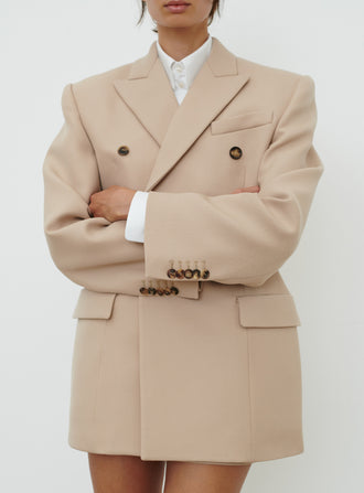 Double Breasted Contour Blazer