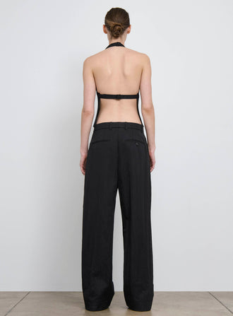 Drill Backless Halter Top