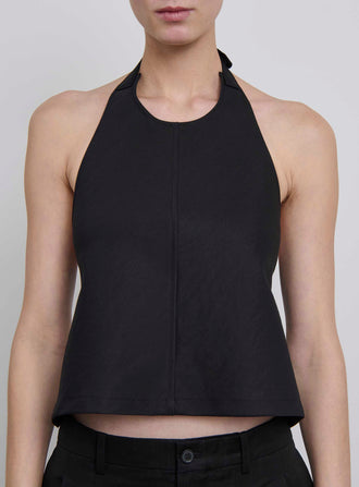 Drill Backless Halter Top