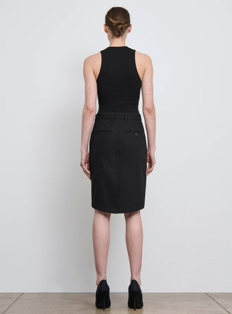 Drill Pencil Skirt