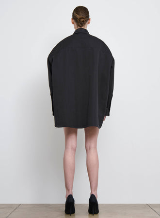 Drill Shirt Dress Mini