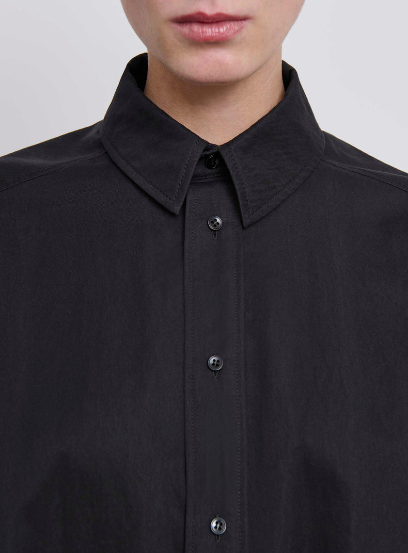 Drill Shirt Dress Mini