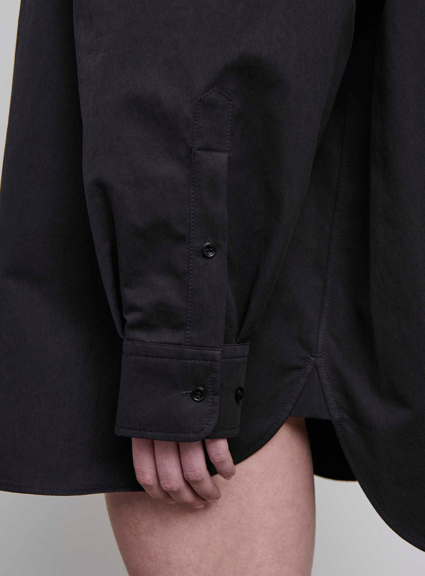 Drill Shirt Dress Mini