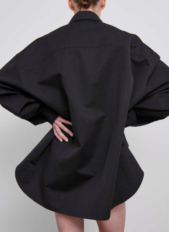 Drill Shirt Dress Mini