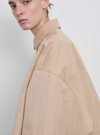 Drill Shirt Dress Mini