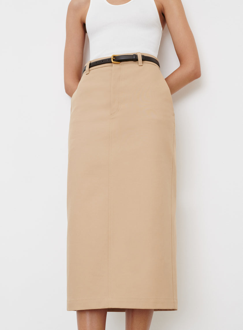 Drill Midi Skirt