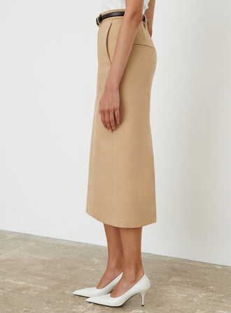 Drill Midi Skirt