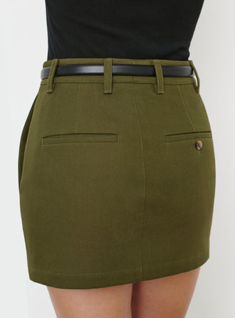 Drill Mini Skirt