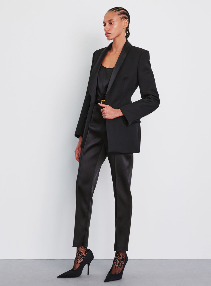 WARDROBE.NYC New Tuxedo Blazer in Black - Size XS WARDROBE.NYC New Tuxedo Blazer in Black - Size XS