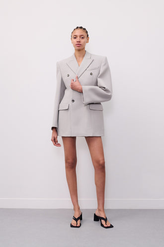 Double Breasted Contour Blazer