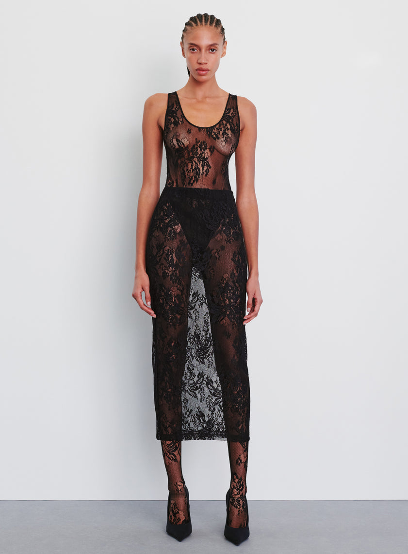 Evening Lace Tank Bodysuit