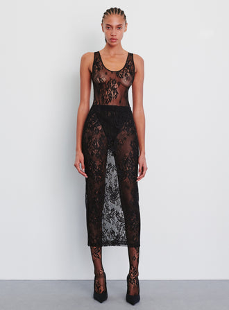 Evening Lace Tank Bodysuit