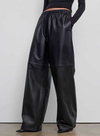 Leather Track Pant