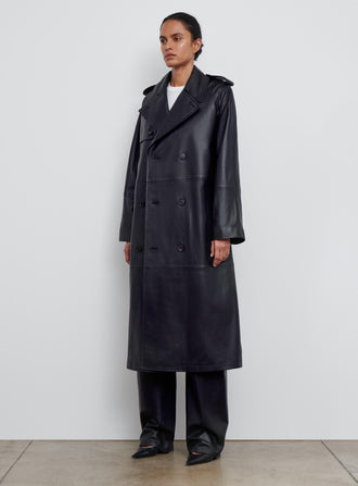 Leather Trench Coat
